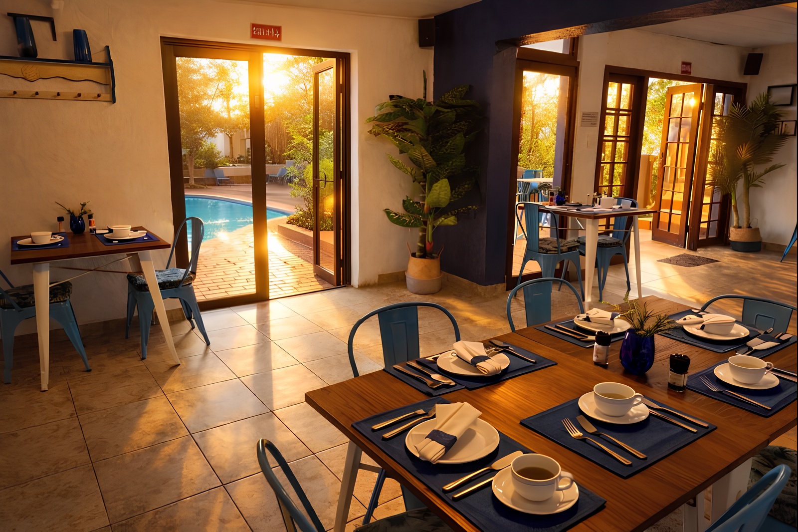 breakfast room setup